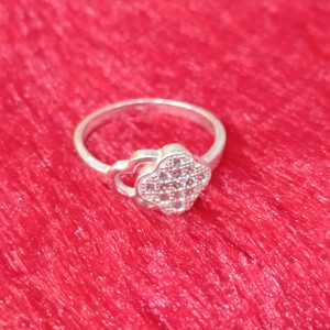 Silver Clover Bloom Ring