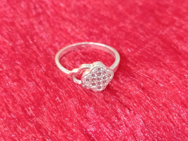Silver Clover Bloom Ring