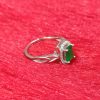Emerald Radiance Silver Ring - Image 2