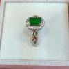 Emerald Radiance Silver Ring - Image 4