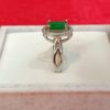 Emerald Radiance Silver Ring - Image 5