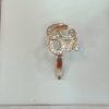Om Symbol Silver Ring with Crystal Accents - Image 2