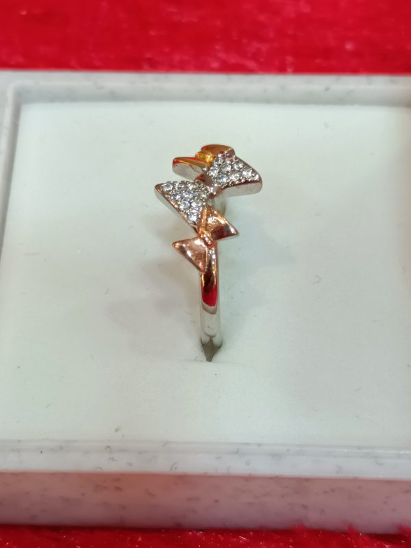 Bow Cluster Silver Ring - Image 3