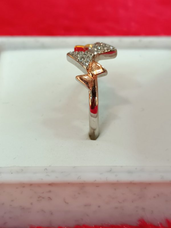 Bow Cluster Silver Ring - Image 4
