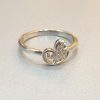 Whimsical Heart Swirl Silver Ring - Image 2