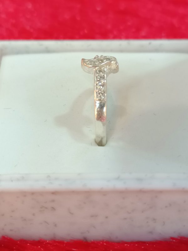 Wave Accent Silver Ring - Image 3