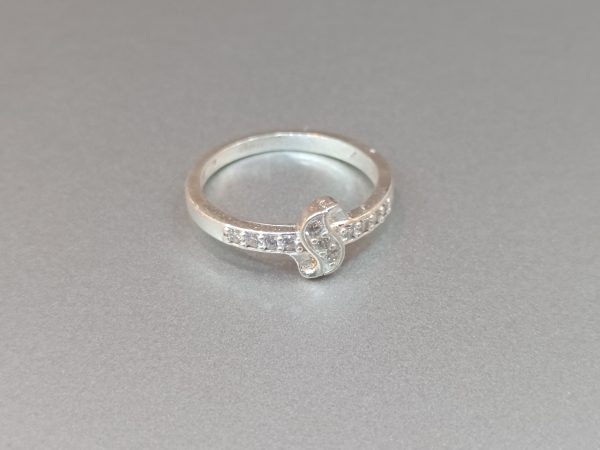 Wave Accent Silver Ring - Image 5