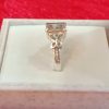 Elegant Butterfly Motif Silver Ring with Emerald-Cut Stone - Image 3