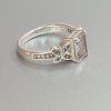 Elegant Butterfly Motif Silver Ring with Emerald-Cut Stone - Image 6
