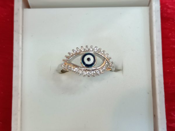 Evil Eye Silver Ring