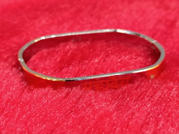 Mahadev Engraved Dual-Tone Kada - Image 3