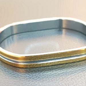 Mahadev Engraved Dual-Tone Kada