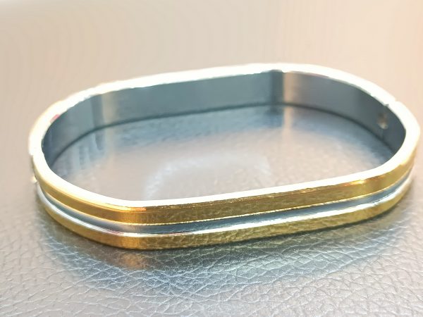 Mahadev Engraved Dual-Tone Kada