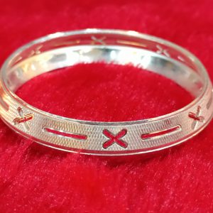 Cross-Cut Engraved Kada