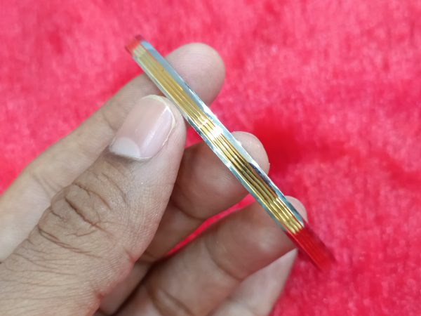 3-Line Two-Tone Bangle for Men - Image 2