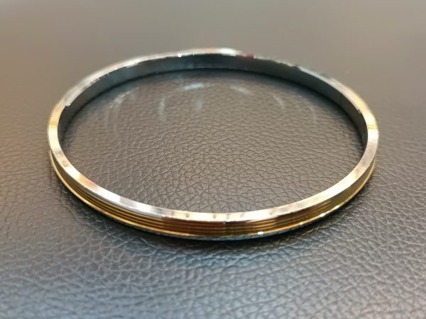 3-Line Two-Tone Bangle for Men - Image 5