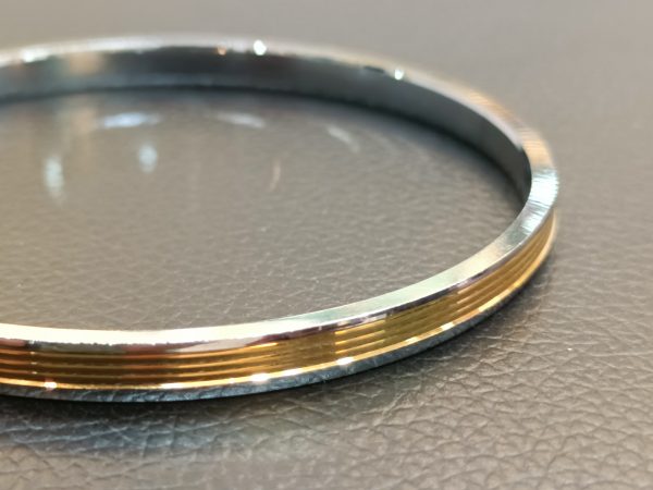 3-Line Two-Tone Bangle for Men - Image 7