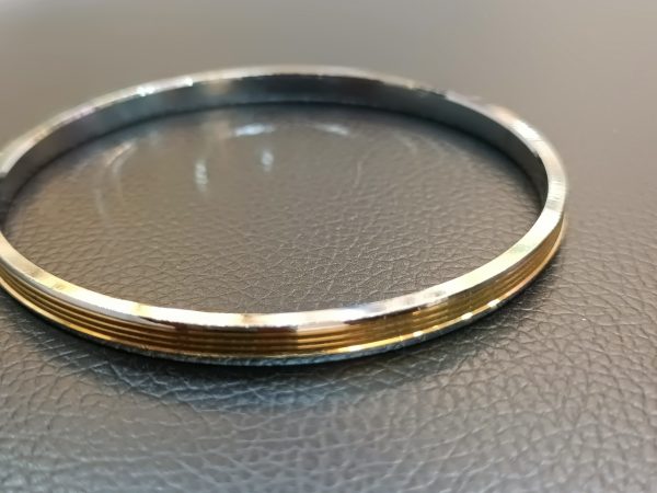 3-Line Two-Tone Bangle for Men - Image 8