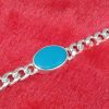 Turquoise Oval Link Bracelet - Image 2