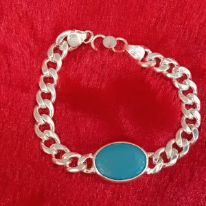 Turquoise Oval Link Bracelet