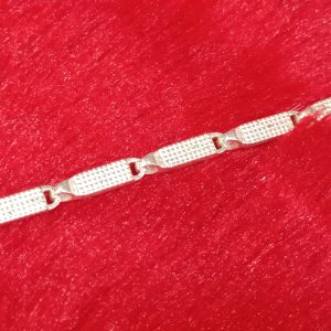 Textured Bar Link Bracelet