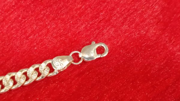 Textured Cuban Link Bracelet - Image 4