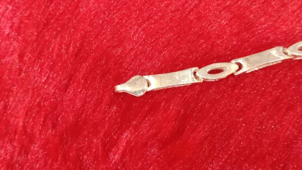 Sterling Silver Flat Oval Link Bracelet - Image 3