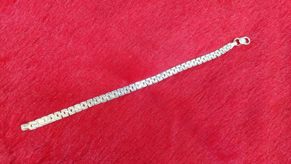 Sterling Silver Box Link Bracelet - Image 2