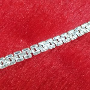 Sterling Silver Box Link Bracelet