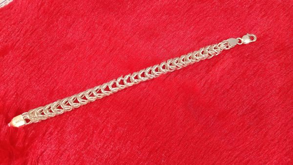 Sterling Silver Byzantine Chain Bracelet - Image 2
