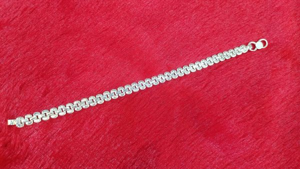 Sterling Silver Laser-Cut Design Bracelet - Image 2