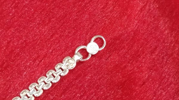 Sterling Silver Laser-Cut Design Bracelet - Image 4