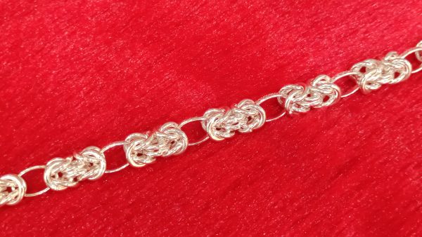 Silver Byzantine Chain Bracelet