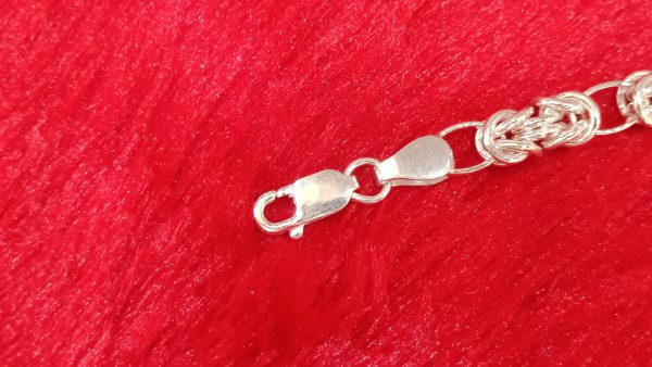 Silver Byzantine Chain Bracelet - Image 3