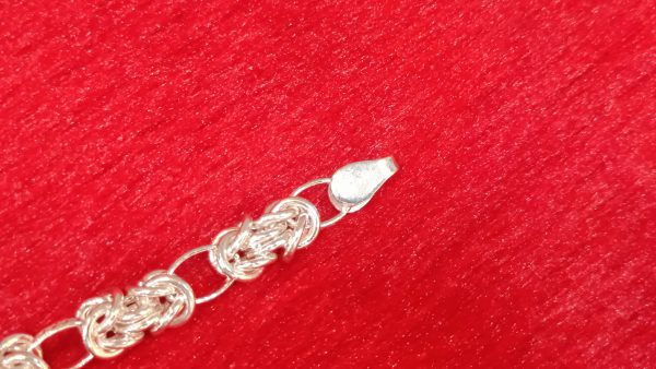 Silver Byzantine Chain Bracelet - Image 4