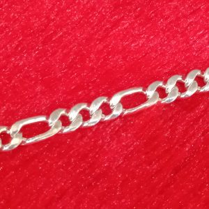 Silver Figaro Chain Bracelet