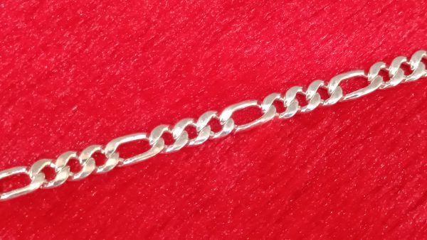 Silver Figaro Chain Bracelet