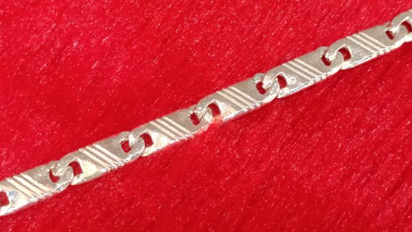 Silver Link Bracelet for Men & Women