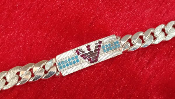Cuban Chain Bracelet with Eagle Emblem