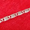 Classic Linked Oval Silver Bracelet