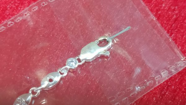 Leaf Motif Silver Bracelet - Image 4