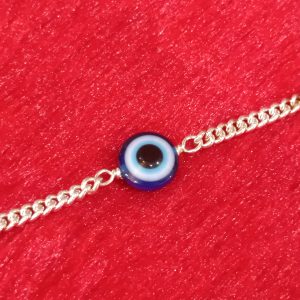 Evil Eye Silver Chain Bracelet