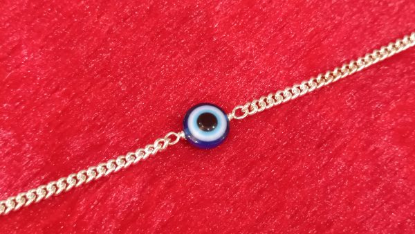 Evil Eye Silver Chain Bracelet