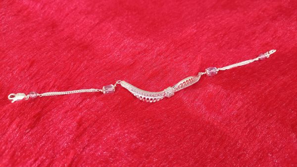 Starburst Wave Silver Bracelet - Image 2