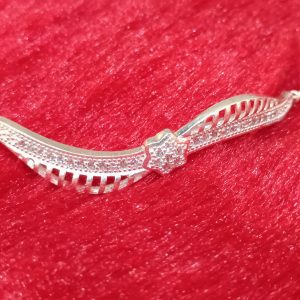 Starburst Wave Silver Bracelet