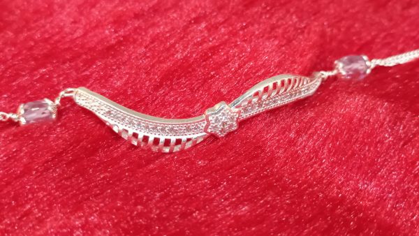Starburst Wave Silver Bracelet