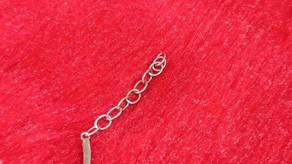 Floral Geo Charm Silver Bracelet - Image 4