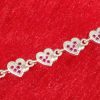 Romantic Pink Stone Heart Bracelet