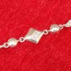 Geometric Charm Silver Bracelet