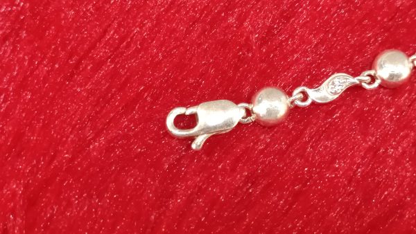 Geometric Charm Silver Bracelet - Image 3